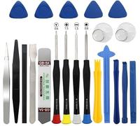 Set 21 in 1 attrezzi per riparazione elettronica portatile: strumenti smontaggio ultra sottili 0.1mm + leve plastica e metallo + triangoli + spatole multifunzione