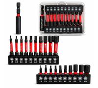 Set 21PZ Inserti Esagonali per Avvitatore 1.5-8mm 1/4" 25mm + 50mm Magnetici