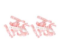 Set 22 Pezzi Decorazioni Capelli Sposa Tribù Legami Tenuti In Poliestere Rosa Bianco Include Fascia Testa E Braccialetti Damigella D'onore Per Nozze Feste Speciali