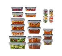 Set 24 Contenitori Ermetici per Alimenti con Etichette Riutilizzabili e Penna