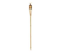 Set 24 Lampade Bambù ad Olio per Esterni - Torce da Giardino in Bambù Naturale con Serbatoio da 200ml, Resistente alle Intemperie per Giardino, Terrazza e Patio, 90cm