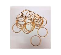SET 24 PEZZI CERCHIO METALLO COLORE ORO DIAM. 6 CM BOMBONIERA FAI DA TE