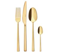 Set 24 posate acciaio inox Mirror PVD Gold | Sambonet Rock