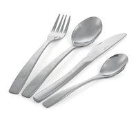 Set 24 posate in acciaio, finitura silver, Madison