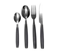 SET 24 POSATE IN ACCIAIO INOX SERVIZIO DA TAVOLA PER 6 PERSONE GRIGIO