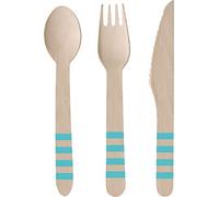 Set 24 posate legno Ananas - Pineapple Vibes