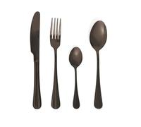 Set 24 posate nero Celebrat Quid