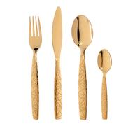 Set 24 posate oro in acciaio inox Matrix
