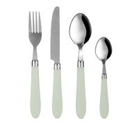 Set 24 posate Smooth in acciaio inox con manico menta