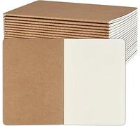 Set 24 Quaderni A5 Copertina Kraft Marrone 60 Pagine Carta Spessa 80g/m² FSC