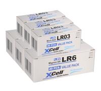 Set 240 Batterie XCell 120x AAA Micro LR03 + 120x AA Mignon LR6 1,5 V Alkaline