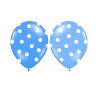 SET 240 PEZZI PALLONCINI COLORE BLU POIS FESTE COMPLEANNI PARTY BAMBINI