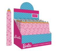 SET 24PZ GOMMA PER CANCELLARE A FORMA DI MATITA GIGANTE BARBIE REGALO BAMBINE 96