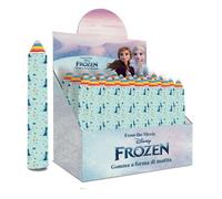 SET 24PZ GOMMA PER CANCELLARE A FORMA DI MATITA GIGANTE FROZEN REGALO BAMBINE 96
