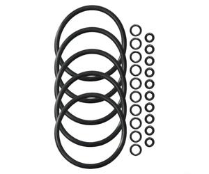 Set 25 O-Ring in Gomma per Tenuta Fusti Birra | 5 kit completi, include guarnizioni coperchio, valvole e per tubi, gomma resistente
