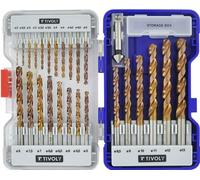 Set 25 Punte Trapano Metallo HSS Cobalto Set Professionale in Valigetta Acciaio