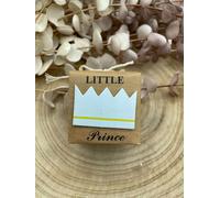 Set 25 Scatoline Porta Confetti Quadrata con Corona Azzurra Fai Da Te DIY