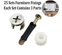 Set 25 Serrature a Camma Bulloni Tasselli Legno Cassetti per Mobili Affidabili F