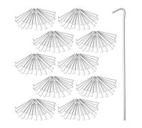 Set 250 picchetti tenda acciaio zincato pioli ancoraggio paletti ganci 22 cm