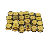 Set 26PCS Segnacavi in Tubo, Marcatori PVC con Lettere e Numeri, 2.5m² - Materiale PVC Resistente, Design Antiscivolo, Ideale per Cablaggi Elettrici e Reti (10m²)