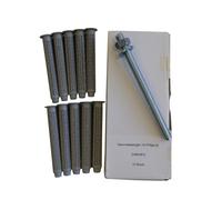Set 29 - 10x Anchor Rod M12x160 Inox A4+10x Plastic Guaina 15x100mm