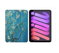 Set 2in1 per Apple iPad Mini 6 2021 8,3 pollici con Smart Tablet Case + Cover protettiva in vetro temperato