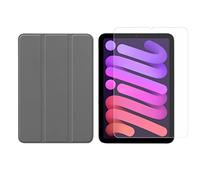 Set 2in1 per Apple iPad Mini 6 2021 8,3 pollici con Smart Tablet Case + Cover protettiva in vetro temperato