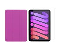 Set 2in1 per Apple iPad Mini 6 2021 8,3 Pollici con Smart Tablet Case + Cover Protettiva in Vetro temperato