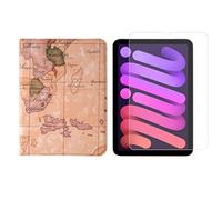 Set 2in1 per Apple iPad Mini 6 2021 8,3 pollici con Smart Tablet Case + Cover protettiva in vetro temperato