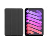 Set 2in1 per Apple iPad Mini 6 2021 8,3 pollici con Smart Tablet Case + Cover protettiva in vetro temperato