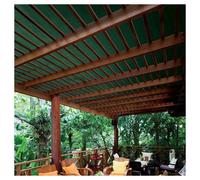 SET 2PZ RETE TELO OMBREGGIANTE DI COPERTURA VERDE 2X5MT PARASOLE GIARDINO ESTERN