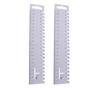 Set 2pz Righello Sartoria 21cm Ultra Sottile | Design ultra sottile, plastica flessibile, misura margini , intervallo 5mm, per ideale patchwork