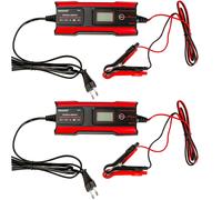 SET 2X Absaar Caricabatterie Di Mantenimento 6V 12V LED Auto Moto