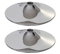 Set 2x basi rotonde per sgabelli T845 metallo cromato Ø 45cm