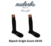 Set 2x Calza Uomo Unisex Lunga, Lana, Fibre, Inverno, 54000 Malerba