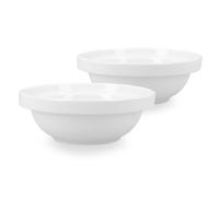 Navaris Set 2X Ciotola Cane Gatto Porcellana - Scodella Ø14cm per Cibo Secco Umido Acqua Croccantini - Ciotoline Cani Gatti Animali Domestici