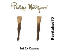 Set 2x Collant Semi Velato 70den, Vari Colori, REVITALISE70 Philippe Matignon