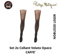 Set 2x Collant Velato Opaco, vari Colori, NOBLESSE LEGER Philippe Matignon