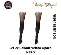 Set 2x Collant Velato Opaco, vari Colori, NOBLESSE LEGER Philippe Matignon