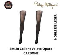 Set 2x Collant Velato Opaco, vari Colori, NOBLESSE LEGER Philippe Matignon