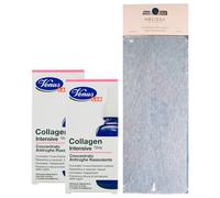 SET: 2x Concentrato Antirughe Rassodante COLLAGEN INTENSIVE. Combatte L'Invecchiamento, Ridensifica e Rassoda i Tessuti, Contrasta i Rilassamenti, Previene e Riduce Le Rughe 30ml + Fascia Per Capelli