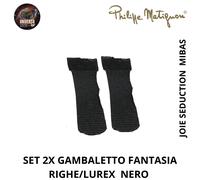 Set 2x Gambaletto Fanasia Righe/Lurex , JOIE SEDUCTION MIBAS Philippe Matignon