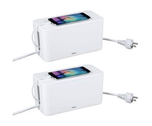 Set 2x Hama Kabelbox Kabelkasten Kabelmanager Ladebox Organizer Cavi TV PC