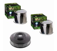 2x Hiflo Filtro Olio + Chiave per Suzuki GSF GSX GSR Gsx-R Lt-A DL Vl