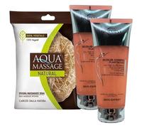SET: 2x Scrub Corpo PURE DETOX. Azione Esfoliante, Tonificante Ed Energizzante 200ml + Spugna Corpo Massaggio Natural SISAL