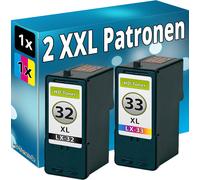 Set 2x Stampante Cartuccia per Lexmark 32+33 XL P6250 P910 P915 P4310 P4330