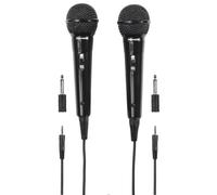 Set 2x Thomson Microfono Dinamico Cablato 3m 3,5mm/6,35mm Karaoke DJ Party