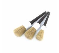 Set 3/5 Pennelli Detailing Auto Setole Cinghiale Morbide Cerchi Interni Loghi