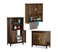 Set 3 accessori bagno lamell Set di mobili per il bagno LAMELL 3 pz.