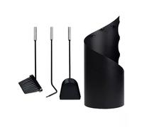SET 3 ACCESSORI PER CAMINETTO EASY SYSTEM IN METALLO NERO